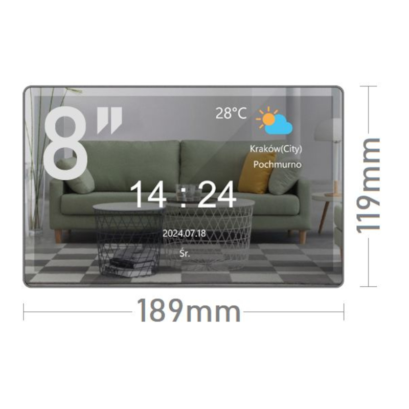 WYMIARY MONITORA 5TECH VERUS One PLUS (M)