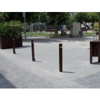 Słupek parkingowy stalowy ADO CITY - stały, do bezpośredniego osadzenia