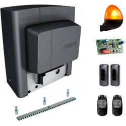Zestaw automatyki do bram przesuwnych do 1200kg CAME BKS12AGS 801MS-0080 230V 2piloty lampa OLIMP listwa