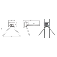 TRIPOD TURNPORT Bramka obrotowa dwukierunkowa