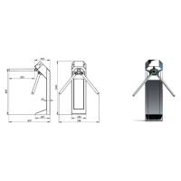 TRIPOD EXPERT Bramka obrotowa dwukierunkowa