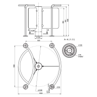 ROTOR STAR-GS Bramka obrotowa dwukierunkowa