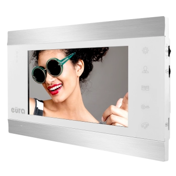 Monitor wideodomofon EURA VDA-01C5 C53A103 LCD 7'' - biały