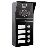 Kaseta wideodomofon EURA VDA-64C5 C53A164 - czytnik RFID, stacja bramowa - czterorodzinna