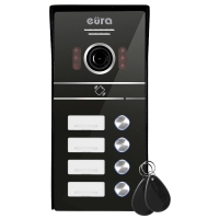 Kaseta wideodomofon EURA VDA-64C5 C53A164 - czytnik RFID, stacja bramowa - czterorodzinna