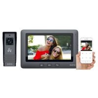 Zestaw wideodomofon EURA ALPHA+ VDP-45A3-TY A31A167 - LCD 7" czarny WIFI Tuya