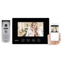 Zestaw wideodomofon EURA FENIKS+ VDP-40A3 A31A170 - LCD 7" czarny WIFI Tuya