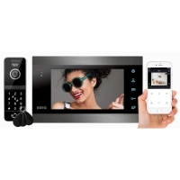 Zestaw wideodomofon EURA VDP-00C5 C51A100 - LCD 7" czarny WIFI Tuya, RFID, szyfrator
