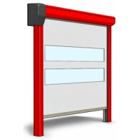 Brama szybkobieżna rolowana LOOKSYSTEM FAAC – konstrukcja aluminiowa - cicha
