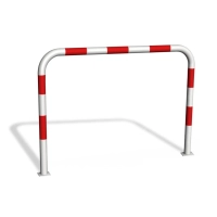 Bariera rurowa chodnikowa U12a do przykręcenia, BIAŁO-CZERWONA