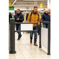 Bramka uchylna CP-8A kontrola przejścia - AUTOMATYCZNA, LED, DWUKIERUNKOWA Z RADAREM