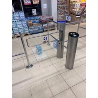Bramka uchylna CP-315 + SŁUPEK CZYTNIK, kontrola przejścia - DWUKIERUNKOWA, AUTOMATYCZNA - rurka