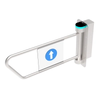 Bramka uchylna CP-311-2 kontrola przejścia - AUTOMATYCZNA, LED