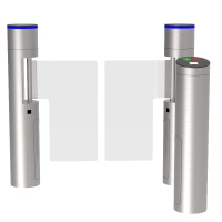 Bramka uchylna CP-315-2 kontrola przejścia - DWUKIERUNKOWA, AUTOMATYCZNA, CZYTNIK - plexy, szkło