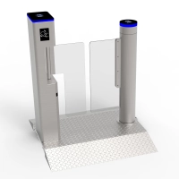 Bramka uchylna CP-314 RADAR PLATFORMA kontrola przejścia - DWUKIERUNKOWA, AUTOMATYCZNA - plexy, szkło