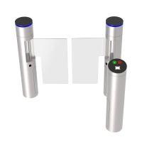 Bramka uchylna CP-315-2 kontrola przejścia - DWUKIERUNKOWA, AUTOMATYCZNA, CZYTNIK - plexy, szkło