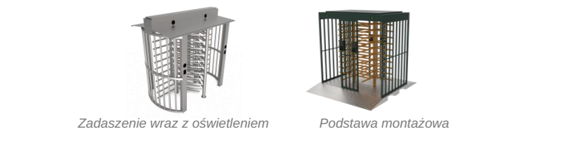 Platforma montażowa na ukrytych kółkach oraz zadaszenie