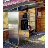 Dystrybutor wody uliczny CITY 1.0 nalewak butelkowy wody niegazowanej i gazowanej