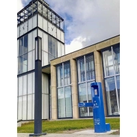 Poidełko uliczne GYM-PF zdrój wody pitnej - misa boczna obniżona, dolna dla zwierząt i nalewak do butelek