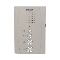 Zestaw domofon ORNO OR-DOM-RE-920/G ELUVIO jednorodzinny, bezsłuchawkowy, szary, intercom
