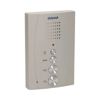 Zestaw domofon ORNO OR-DOM-RE-920/G ELUVIO jednorodzinny, bezsłuchawkowy, szary, intercom