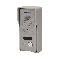 Zestaw domofon ORNO OR-DOM-RE-920/G ELUVIO jednorodzinny, bezsłuchawkowy, szary, intercom