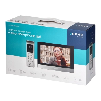 Zestaw wideodomofon ORNO CERES OR-VID-ME-1056FHD/B, jednorodzinny