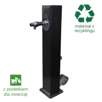 Stacja wody pitnej FOX ADO poidełko miejskie - plastik z recyklingu
