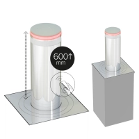 Słupek zabezpieczający wysuwany automat BENITO RESIDENT Ø220 x 600mm - LED, INOX
