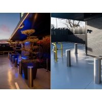 Słupek zabezpieczający wysuwany półautomat BENITO PLAZA Ø114 x 500mm