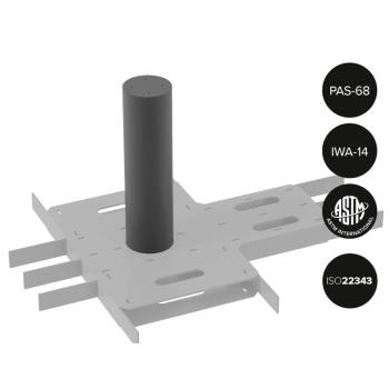 Słupek antyterrorystyczny stały BENITO DEFENDER M50 Ø275 x 1200mm
