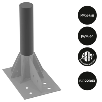 Słupek antyterrorystyczny stały BENITO DEFENDER M50 Ø275 x 900mm