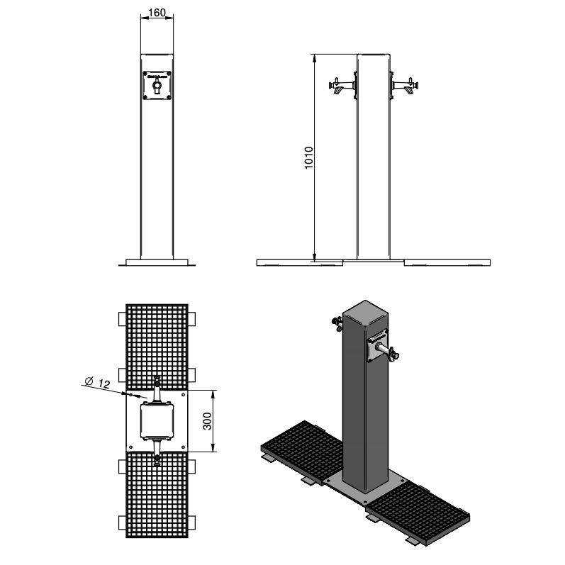 WYMIARY FONTANNY PITNEJ - ATLAS DOBLE BENITO UM511-2M