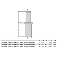 Wymiary słupka BFT DAMPY B