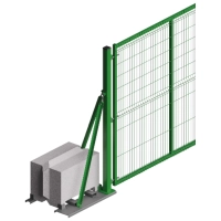 Brama skrzydłowa tymczasowa CLD LockMaster FenceSafe