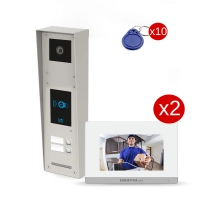 Zestaw wideodomofonowy ELPROD SET-V2NR711 kaseta easy slim vid nr2 z 2x monitor 711ahd 7″ - RFID