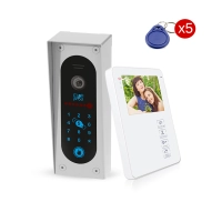 Zestaw wideodomofonowy ELPROD SET-VZK401 kaseta slim vid z monitorem 401m 4,3″ - szyfrator, RFID