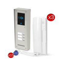 Zestaw domofonowy ELPROD SET-ES3NR kaseta easy slim nr3 z unifonem UNEASY - RFID