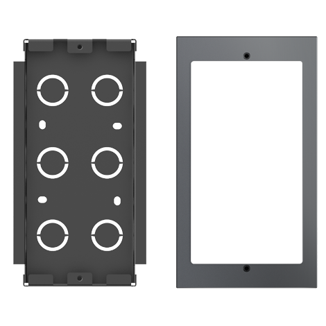 Fanvil EX102 zestaw montażowy podtynkowy z metalową puszką i aluminiową ramką do stacji bramowych i62 i63 i64