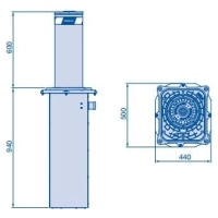 HORMANN A 220-600 H - lakierowana stal nierdzewna