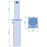 HORMANN S 220-800 G LED - stal malowana