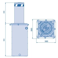 HORMANN S 275-600 G LED - stal malowana
