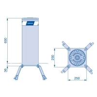 HORMANN F 220-600 BR - stal malowana