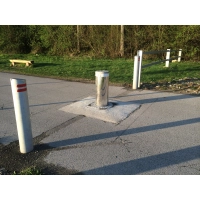 Słupek parkingowy pneumatyczny automatyczny CSA300P/4 INOX sr. 273 wys. 500