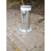 Słupek parkingowy pneumatyczny automatyczny CSA300P/4 INOX sr. 273 wys. 500