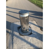 Słupek parkingowy pneumatyczny automatyczny CSA300P/4 INOX sr. 273 wys. 500