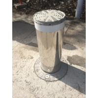 Słupek parkingowy pneumatyczny automatyczny CSA300P/4 INOX sr. 273 wys. 500