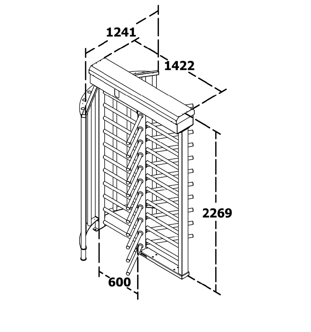 WYMIARY FURTY OBROTOWEJ T2500-D MAKIM 3-ramienna
