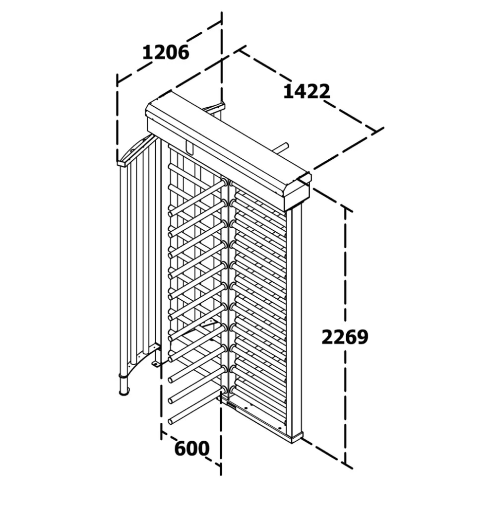 WYMIARY FURTY OBROTOWEJ T2500-D MAKIM 4-ramienna
