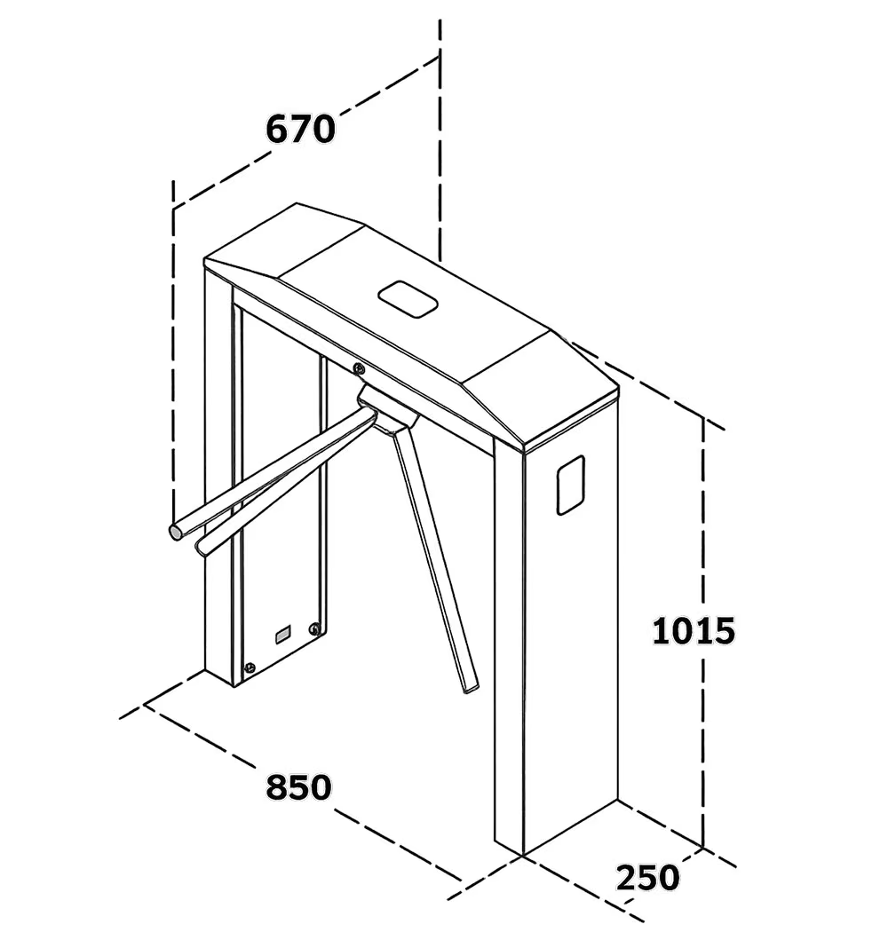 WYMIARY TRIOPDU T250 A2 MAKIM